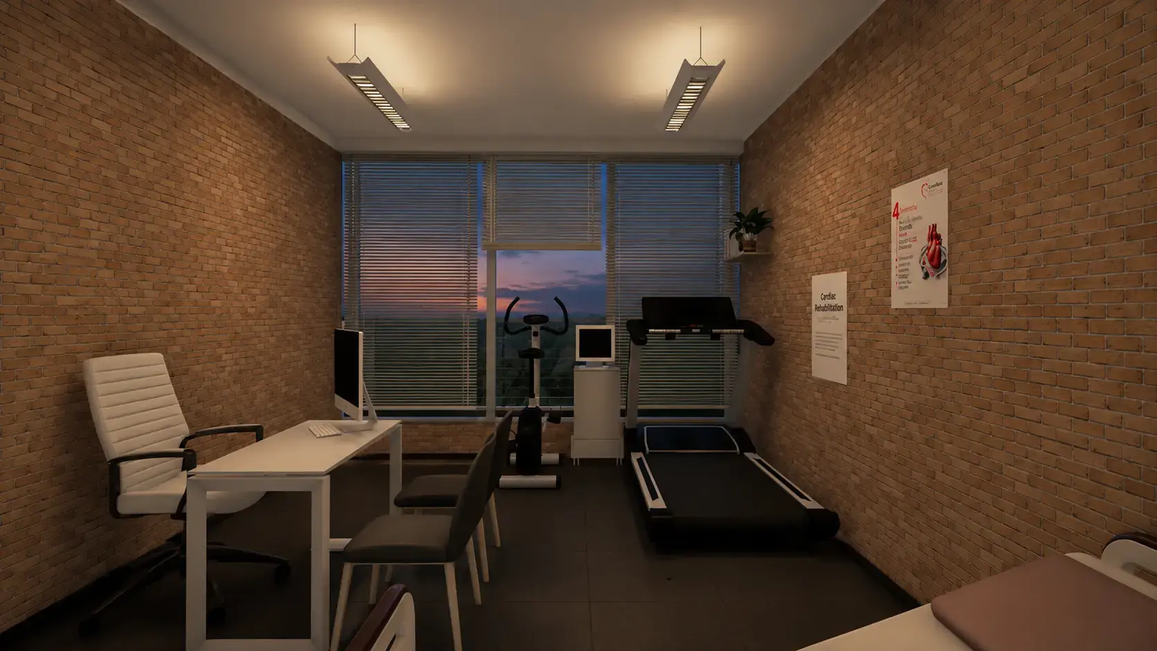 Procedure Rooms at night