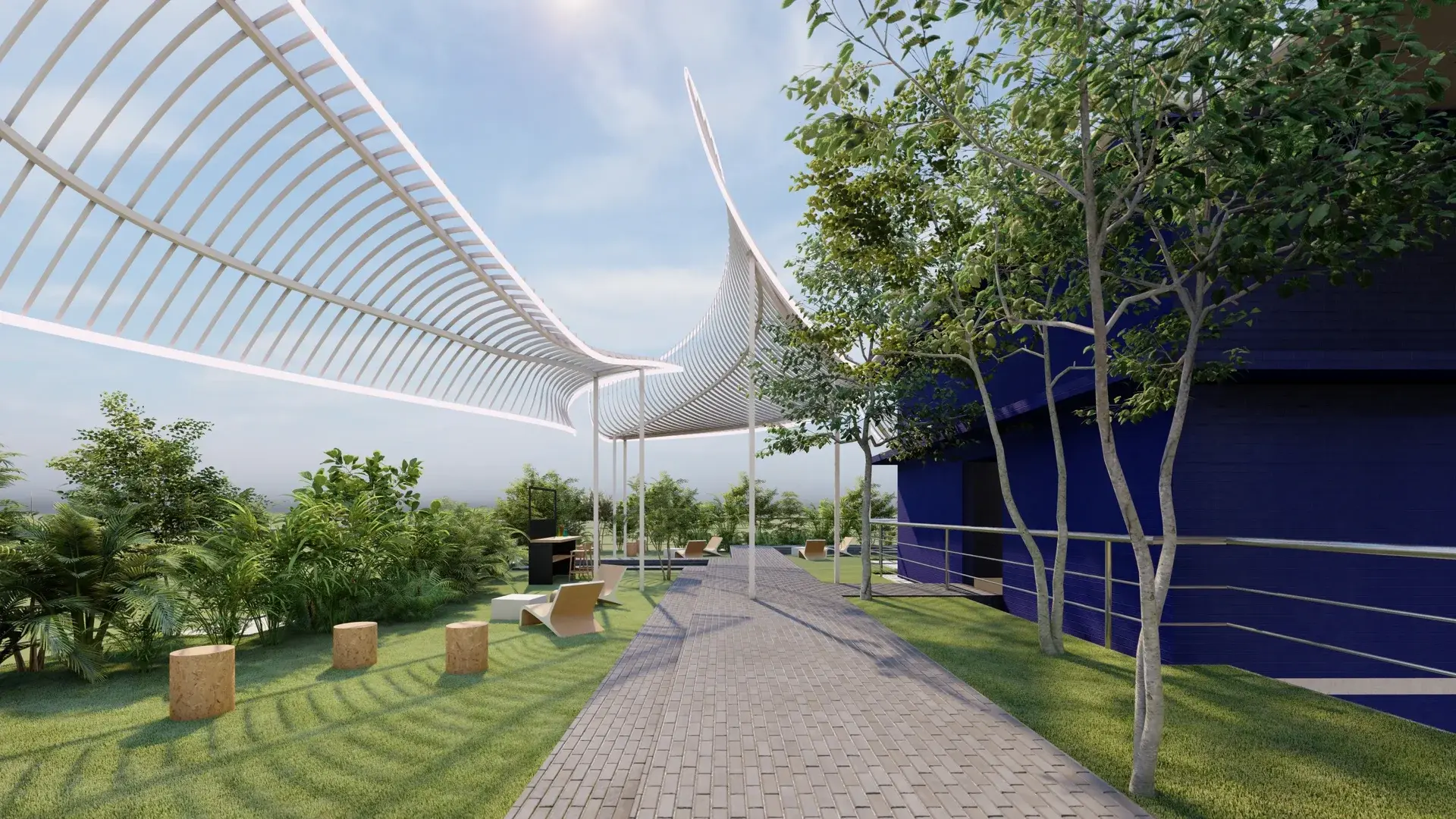 Goa Residential - Curvilinear Installations